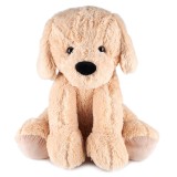 Jucarie plusata catel urias, foarte moale si pufoasa, 60x50 cm, maro Household NewTrend