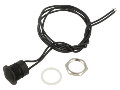 Comutator Anti-Vandalism 2A 24V DC IP65 16mm foto
