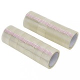 VidaXL Bandă adezivă de ambalare, 12 buc., transparentă, 48 mm x 66 m