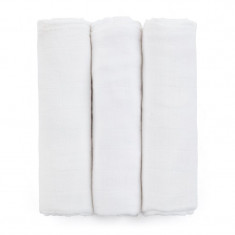 Petite&Mars Moussy scutece textile Total White 68 x 68 cm 3 buc