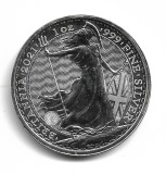 Marea Britanie - Royal Mint - 2021 BRITANNIA - 1OZ .999 Fine ARGINT 2 Pounds