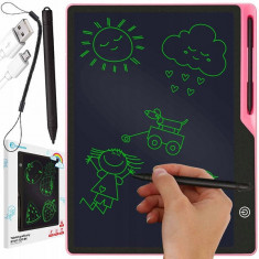 Tableta grafica pentru copii,Scris si desenat,Dimensiune 16 inch,Roz