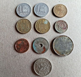 Lot 10 monede staine și romanesti circulate conform foto L7