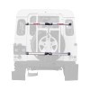 Kit Adaptor Schi &amp; Snowboard Fabbri Gringo pt. Suport Roata Rezerva (Necesita 6950251) - 6 Schiuri/4 Snowboard-uri, Aluminiu/Otel, Antifurt