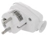 Conector Alimentare AC PCE 2P+PE 250V 16A, Alb, Montare pe Cablu