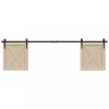 VidaXL Set uși glisante pentru dulap 183 cm oțel carbon 4009684