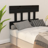 Tablie de pat, negru, 103,5x3x81 cm, lemn masiv de pin GartenMobel Dekor, vidaXL