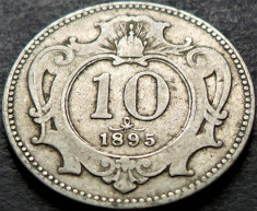Moneda istorica 10 HELLER - AUSTRIA (AUSTRO - UNGARIA), anul 1895 *cod 4740 B foto