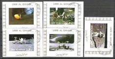 Umm al Qiwain - Space, 5 mini sheet, used G.078