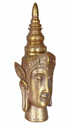 Bustul lui Buddha auriu din rasini CW623 foto