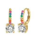 Cumpara ieftin Cercei rotunzi argint 925, JW1795, model elegant, placati cu aur