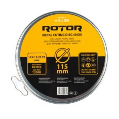 Disc abraziv pentru metal+inox ROTOR 115*1,2*22,23 set 10 Innovative ReliableTools foto
