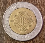 C50 - Moneda foarte veche - Italia - 500 lire - omagial - 1993