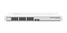 Smart Management Switch, 24 x Gigabit, 2 x SFP+ 10Gbps - Mikrotik CSS326-24G-2S+RM