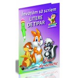 Caiet de scriere B5 Ma pregatesc sa merg la scoala-Invatam sa scriem Litere de tipar