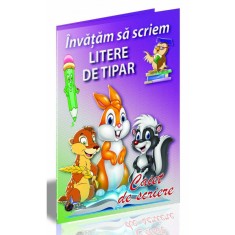Caiet de scriere B5 Ma pregatesc sa merg la scoala-Invatam sa scriem Litere de tipar