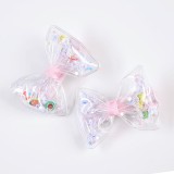 Set 2 agrafe funde incolore cu stelute