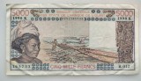 Statele Vest Africane - 5000 Francs 1990