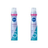 Set 2x Fixativ NIVEA Diamond 5 Volume pentru volum, 250 ml