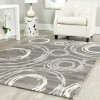 Covor Model Mira 24010-196, Marime 50 x 80 cm, Gri, Inaltime Fir 6 mm, Antialergic, Polipropilena, Living, Dormitor, Sufragerie, Birou