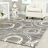 Covor Model Mira 24010-196, Marime 50 x 80 cm, Gri, Inaltime Fir 6 mm, Antialergic, Polipropilena, Living, Dormitor, Sufragerie, Birou