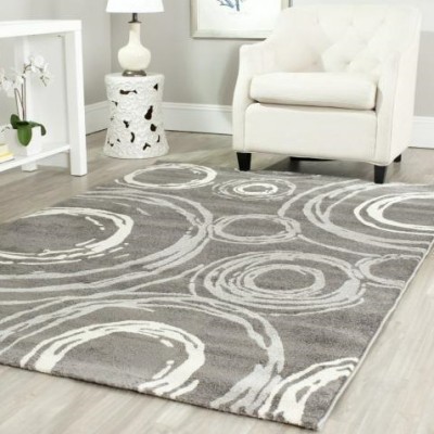Covor Model Mira 24010-196, Marime 50 x 80 cm, Gri, Inaltime Fir 6 mm, Antialergic, Polipropilena, Living, Dormitor, Sufragerie, Birou foto