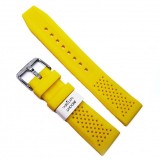 Curea Ceas Morellato Sile Silicone Galben Imprimeu Gaurele 22mm Piele Naturala