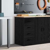 vidaXL Dulap depozitare garaj negru 40x51x85 cm lemn masiv de pin