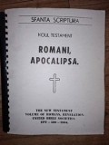Sfanta scriptura Noul testament Romani,apocalipsa Transcriere in Braille