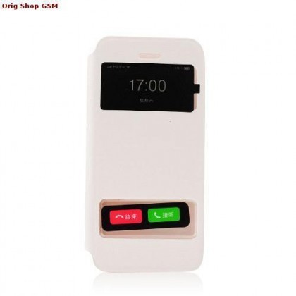 Husa Flip D-View window Apple iPhone 5 /5S alb