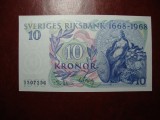 SUEDIA 10 KRONOR 1968 AUNC+