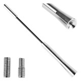Antena auto tip mast AMiO ANTM05, 20 cm, adaptor universal 5/6 mm, receptie radio AM/FM, montaj usor, compatibila cu multe modele auto