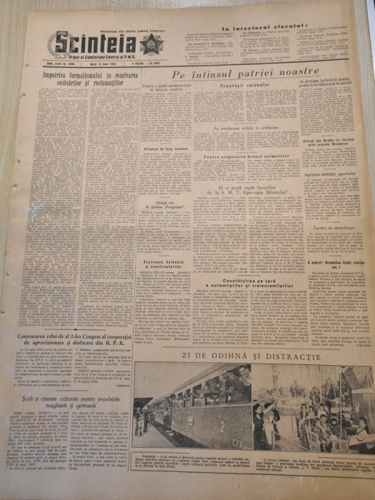 scanteia 15 iunie 1954-art. braila,timisoara,bacau,oradea,iasi,craiova,