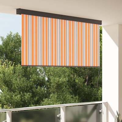 vidaXL Jaluzea Rulou de Exterior Dungi Galben și albastru 220 x 250 cm foto