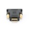 ADAPTOR video GEMBIRD, HDMI (T) la DVI-D SL (T), conectori auriti, black, &quot;A-HDMI-DVI-1&quot; (timbru verde 0.08 lei)