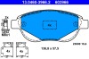 ATE 13.0460-3966.2 set placute frana,frana disc
