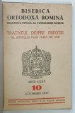 BISERICA ORTODOXA ROMINA , ANUL LXXV , NUMARUL 1O , OCTOMBRIE ,1957