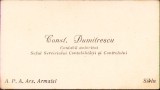 HST A1504 Carte de vizită interbelică Arsenalul Armatei Sibiu contabil