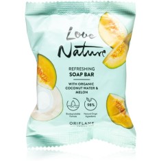 Oriflame Love Nature Coconut Water &amp; Melon săpun solid pentru curățare 75 g