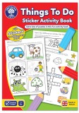 Carte de colorat cu activitati in limba engleza si abtibilduri Lucruri de Facut THINGS TO DO, orchard toys