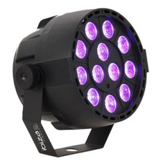 Proiector DMX LED/UV, 12 x 2 W, microfon, 4 canale