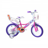 Bicicleta copii 14&#039;&#039; Winx PlayLearn Toys, Dino Bikes