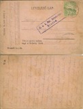 CP1775N Carte poștală maghiară circulată Cluj, 1916, ștampilă cenzură militară Brașov, k u k Mil Briefzensur Brass&oacute;, levelező lap