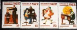 Niger 1982 arta pictura de Norman Rockwell serie 4v.neștampilata
