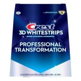 Set 20x Benzi Albirea Dintilor, Crest, 3D White, Professional Transformation, 10% Concentratie, Tratament 20 zile, 45 min, Nivel Albire 12