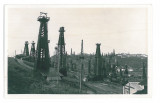 1286 - MORENI, Prahova, oil wells - old postcard, real PHOTO - unused - 1938, Necirculata, Fotografie