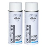 Vopsea Spray Gri RAL 9002, 400ml, Brilliante (2 buc) - Vopsea Acrilica Universală Metal, Lemn, Plastic