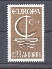Andorra FR 1966 Europa CEPT MNH AC.297 foto