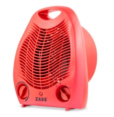 Aeroterma electrica Zass ZFH 02 C, culoare rosu, 2 trepte de putere: 1000W 2000W - RESIGILAT