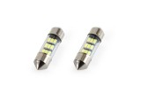 Set 2 becuri auto AMIO , LED 9 SMD 3014, 31mm, 12V, capac sticla, leduri alb sofit Festoon AutoDrive ProParts